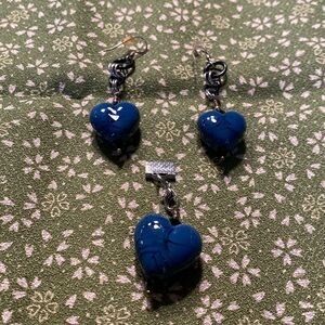 Earrings and pendant